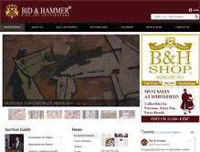 Tablet Screenshot of bidandhammer.com